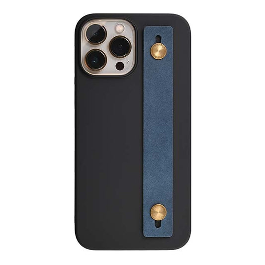 【Web限定】AirJacket Leather Band A(Black) iPhone 13 Pro Max (Navy)