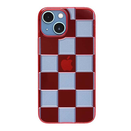 【Web限定】Air Jacket "kiriko" for iPhone 13 mini 市松 (紅)