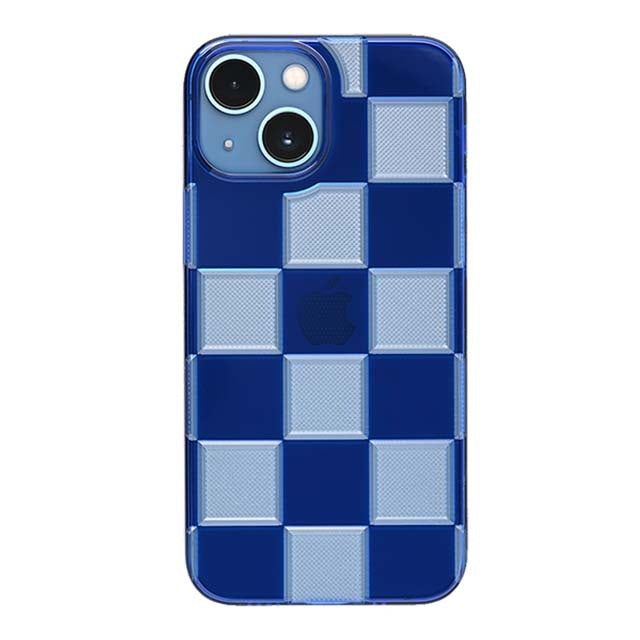 【Web限定】Air Jacket "kiriko" for iPhone 13 mini 市松 (瑠璃)