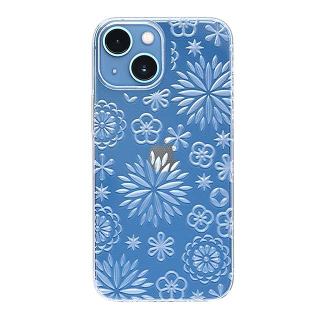 【Web限定】Air Jacket "kiriko" for iPhone 13 mini 花 (クリア)