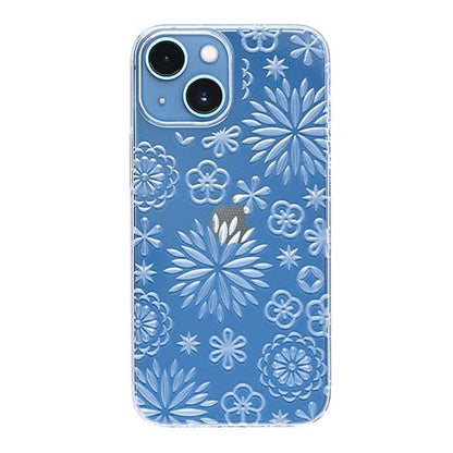 【Web限定】Air Jacket "kiriko" for iPhone 13 mini 花 (クリア)