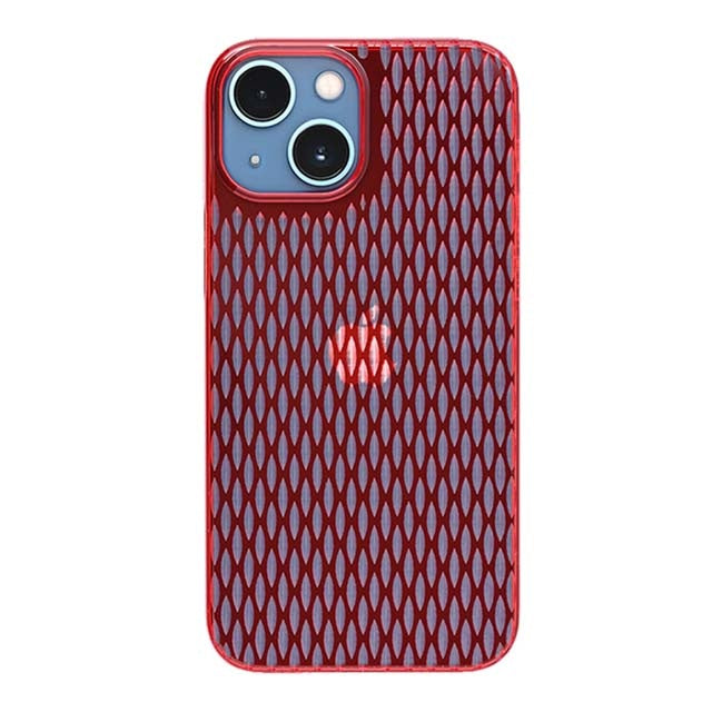 【Web限定】Air Jacket "kiriko" for iPhone 13 mini 米つなぎ (紅)