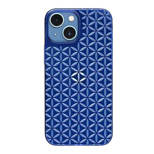 【Web限定】Air Jacket "kiriko" for iPhone 13 mini 麻の葉つなぎ (瑠璃)