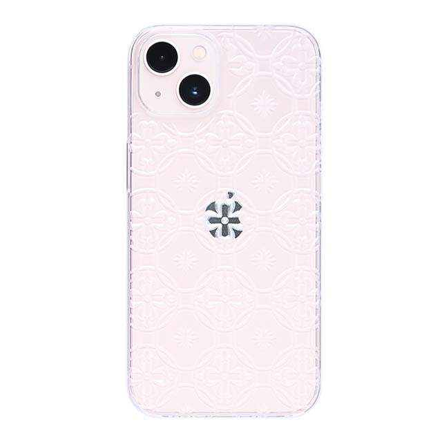 【Web限定】Air Jacket "kiriko" for iPhone 13 七宝に花十字 (クリア)