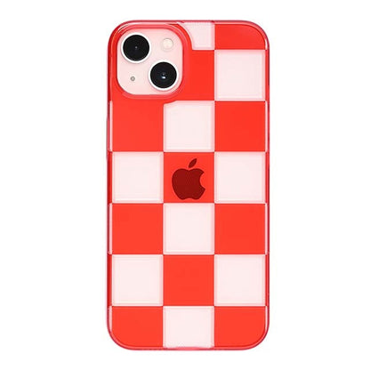 【Web限定】Air Jacket "kiriko" for iPhone 13 市松 (紅)