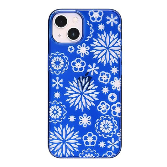 【Web限定】Air Jacket "kiriko" for iPhone 13 花 (瑠璃)