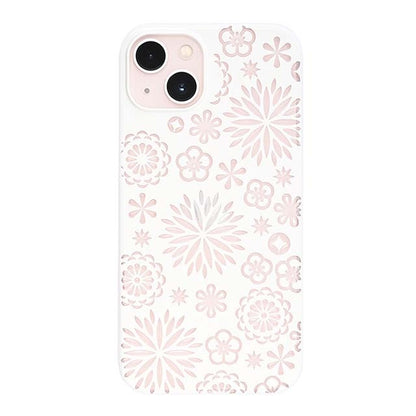 【Web限定】Air Jacket "kiriko" for iPhone 13 花 (ピュアホワイト)