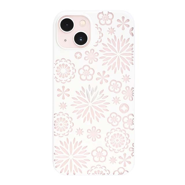 【Web限定】Air Jacket "kiriko" for iPhone 13 花 (ピュアホワイト)