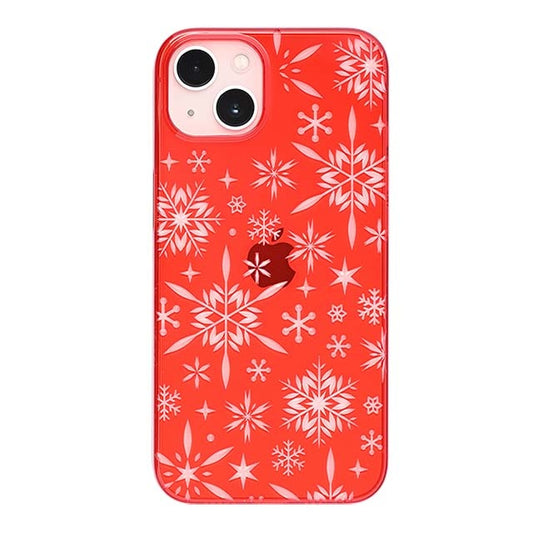 【Web限定】Air Jacket "kiriko" for iPhone 13 雪片 (紅)