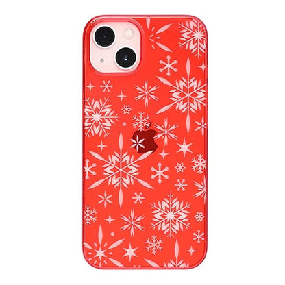 【Web限定】Air Jacket "kiriko" for iPhone 13 雪片 (紅)