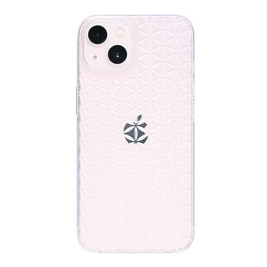 【Web限定】Air Jacket "kiriko" for iPhone 13 麻の葉つなぎ (クリア)