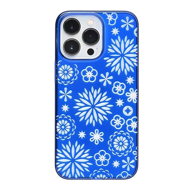 【Web限定】Air Jacket "kiriko" for iPhone 13 Pro 花 (瑠璃)