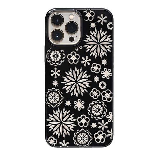 【Web限定】Air Jacket "kiriko" for iPhone 13 Pro Max 花 (ピアノブラック)