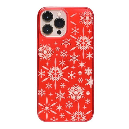 【Web限定】Air Jacket "kiriko" for iPhone 13 Pro Max 雪片 (紅)