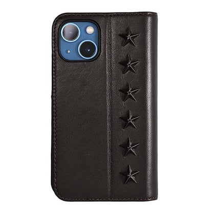 【Web限定】Premium Leather Studs Case for iPhone 13 mini (ブラウン)