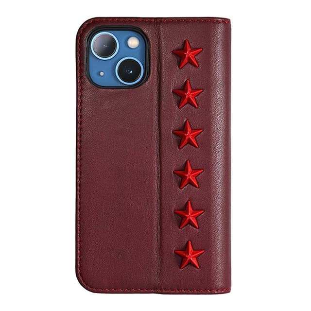 【Web限定】Premium Leather Studs Case for iPhone 13 mini (レッド)