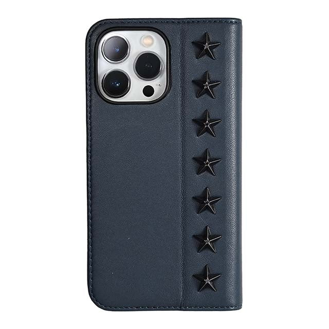 【Web限定】Premium Leather Studs Case for iPhone 13 Pro (ネイビー)