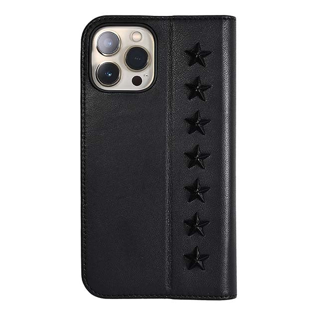 【Web限定】Premium Leather Studs Case for iPhone 13 Pro Max (ブラック)