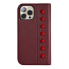 【Web限定】Premium Leather Studs Case for iPhone 13 Pro Max (レッド)