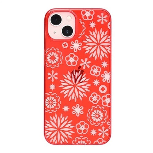 【Web限定】Air Jacket "kiriko" for iPhone 14 花(紅)