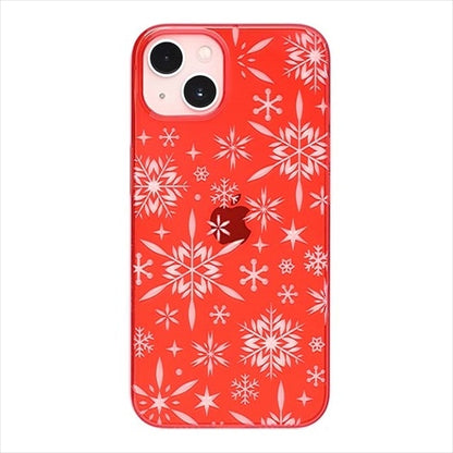 【Web限定】Air Jacket "kiriko" for iPhone 14 雪片(紅)