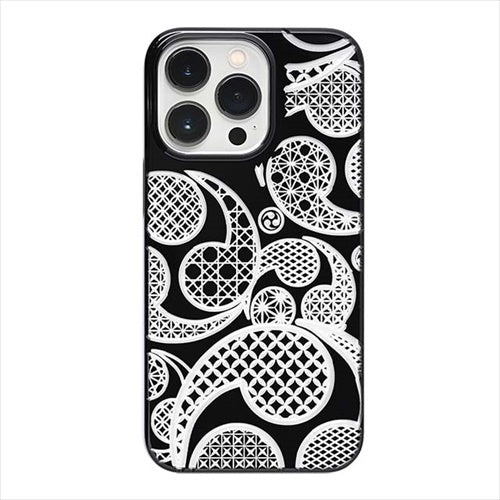 【Web限定】Air Jacket "kiriko" for iPhone 14 Pro 三つ巴(ピアノブラック)