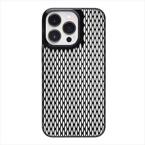 【Web限定】Air Jacket "kiriko" for iPhone 14 Pro 米つなぎ(ピアノブラック)