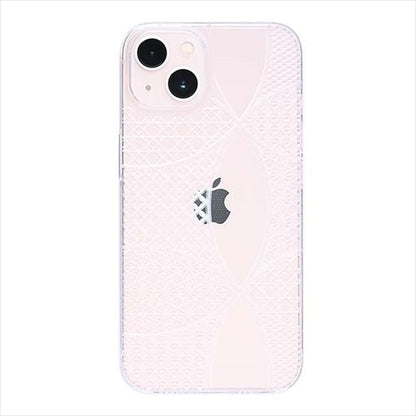 【Web限定】Air Jacket "kiriko" for iPhone 14 Plus 千代柄（七宝）(クリア)