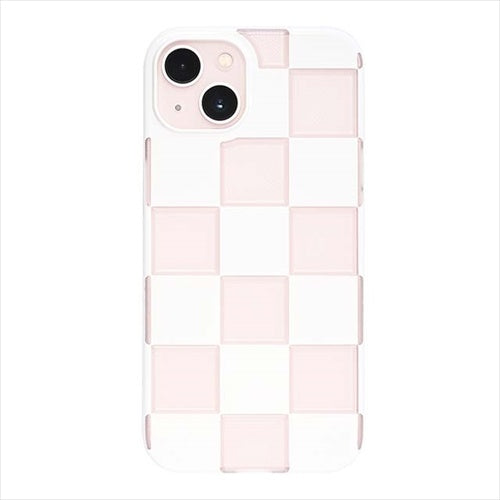 【Web限定】Air Jacket "kiriko" for iPhone 14 Plus 市松(ピュアホワイト)