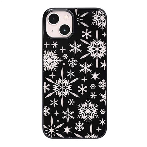 【Web限定】Air Jacket "kiriko" for iPhone 14 Plus 雪片(ピアノブラック)