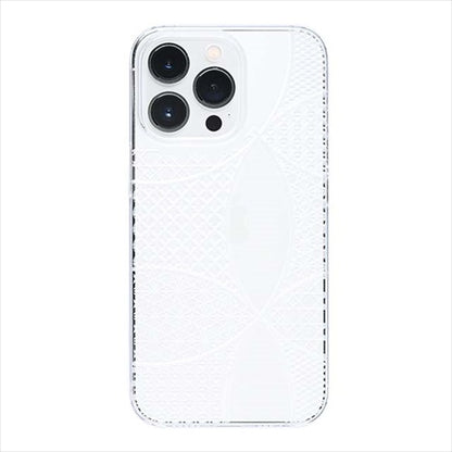 【Web限定】Air Jacket "kiriko" for iPhone 14 Pro Max 千代柄（七宝）(クリア)