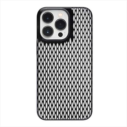 【Web限定】Air Jacket "kiriko" for iPhone 14 Pro Max 米つなぎ(ピアノブラック)