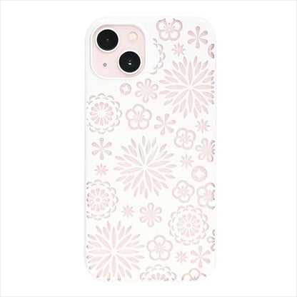 【Web限定】Air Jacket "kiriko" for iPhone 15 花(ピュアホワイト)