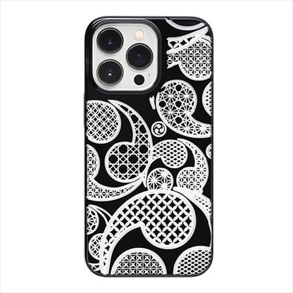 【Web限定】Air Jacket "kiriko" for iPhone 15 Pro 三つ巴(ピアノブラック)