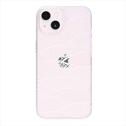 【Web限定】Air Jacket "kiriko" for iPhone 15 Plus 千代柄（扇）(クリア)