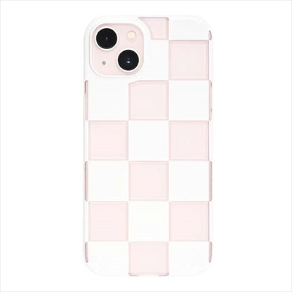 【Web限定】Air Jacket "kiriko" for iPhone 15 Plus 市松(ピュアホワイト)