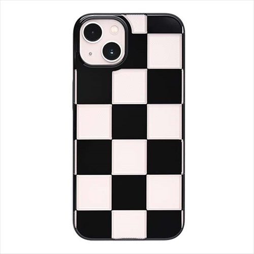 【Web限定】Air Jacket "kiriko" for iPhone 15 Plus 市松(ピアノブラック)