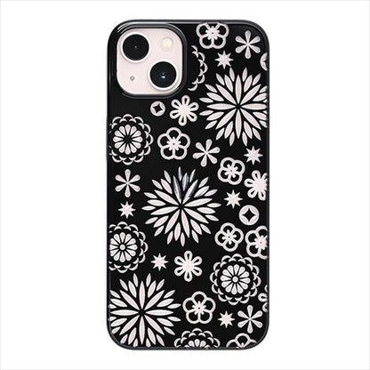 【Web限定】Air Jacket "kiriko" for iPhone 15 Plus 花(ピアノブラック)