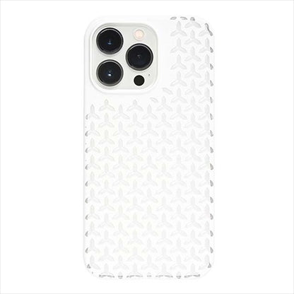 【Web限定】Air Jacket "kiriko" for iPhone 15 Pro Max 毘沙門亀甲(ピュアホワイト)