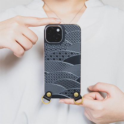 【Web限定】Air Jacket  kiriko CB for iPhone 15 千代柄（扇）(クリア)