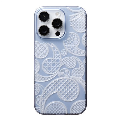 【Web限定】Air Jacket "kiriko" for iPhone 16 Pro 三つ巴(クリアネイビー)