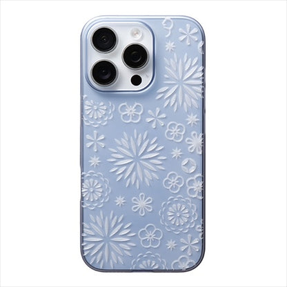 【Web限定】Air Jacket "kiriko" for iPhone 16 Pro 花(クリアネイビー)