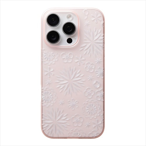 【Web限定】Air Jacket "kiriko" for iPhone 16 Pro 花(クリアピンク)