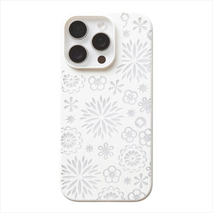 【Web限定】Air Jacket "kiriko" for iPhone 16 Pro 花(ピュアホワイト)