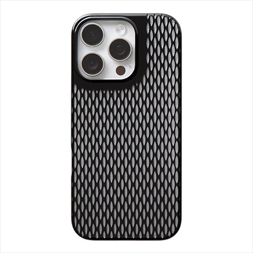 【Web限定】Air Jacket "kiriko" for iPhone 16 Pro 米つなぎ(ピアノブラック)