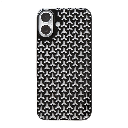 【Web限定】Air Jacket "kiriko" for iPhone 16 Plus 毘沙門亀甲(ピアノブラック)