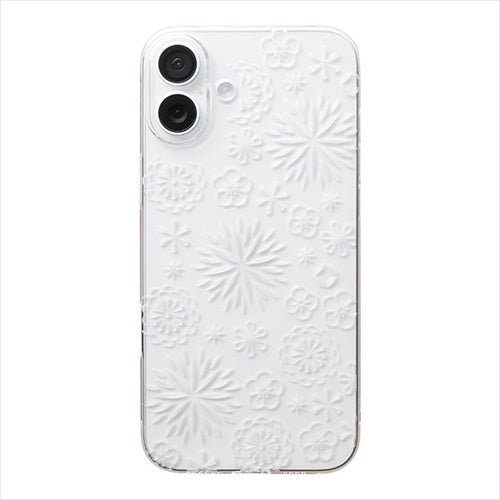 【Web限定】Air Jacket "kiriko" for iPhone 16 Plus  花(クリア)