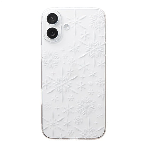 【Web限定】Air Jacket "kiriko" for iPhone 16 Plus 雪片(クリア)