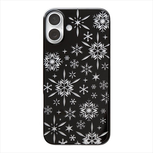 【Web限定】Air Jacket "kiriko" for iPhone 16 Plus 雪片(ピアノブラック)