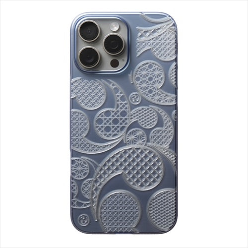 【Web限定】Air Jacket "kiriko" for iPhone 16 Pro Max 三つ巴(クリアネイビー)